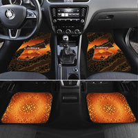 Jordan Desert Sunset Car Mats with Camel and Traditional Geometric Pattern