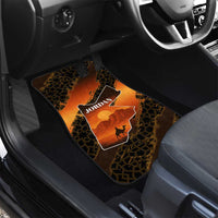 Jordan Desert Sunset Car Mats with Camel and Traditional Geometric Pattern