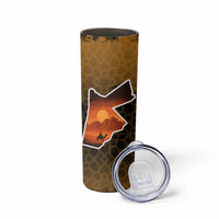 Jordan Desert Sunset Skinny Tumbler with Camel and Traditional Geometric Pattern