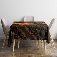 Jordan Desert Sunset Tablecloth with Camel and Traditional Geometric Pattern