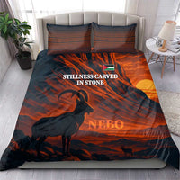 Jordan Nebo Mountain Bedding Set with Ibex and Desert Rock Landscape