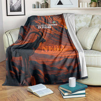 Jordan Nebo Mountain Blanket with Ibex and Desert Rock Landscape