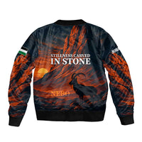 Jordan Nebo Mountain Bomber Jacket with Ibex and Desert Rock Landscape