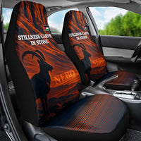 Jordan Nebo Mountain Car Seat Cover with Ibex and Desert Rock Landscape