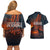 Jordan Nebo Mountain Couples Matching Off Shoulder Short Dress and Hawaiian Shirt with Ibex and Desert Rock Landscape