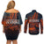 Jordan Nebo Mountain Couples Matching Off Shoulder Short Dress and Long Sleeve Button Shirt with Ibex and Desert Rock Landscape