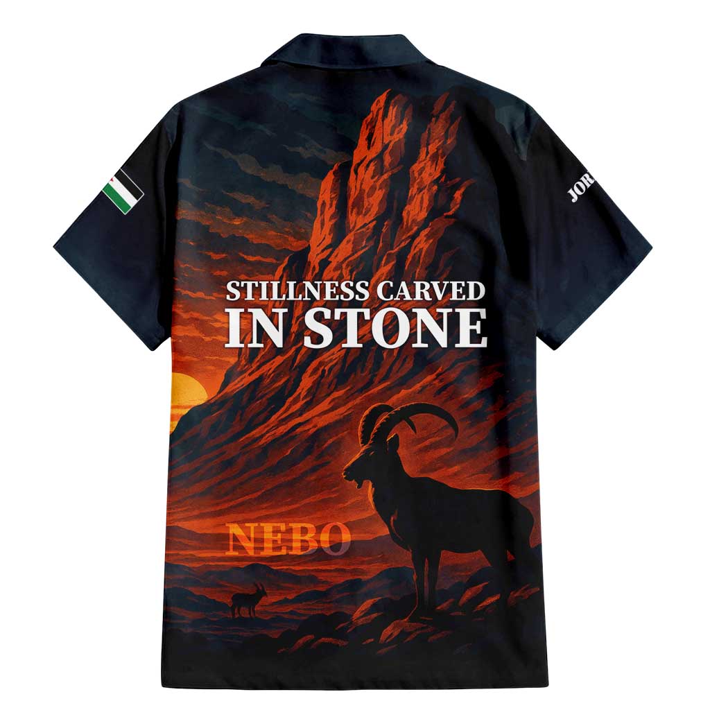 Jordan Nebo Mountain Family Matching Mermaid Dress and Hawaiian Shirt with Ibex and Desert Rock Landscape