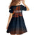 Jordan Nebo Mountain Family Matching Short Sleeve Bodycon Dress and Hawaiian Shirt with Ibex and Desert Rock Landscape