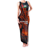 Jordan Nebo Mountain Family Matching Tank Maxi Dress and Hawaiian Shirt with Ibex and Desert Rock Landscape
