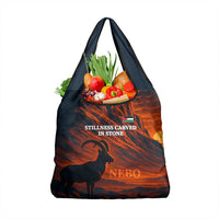 Jordan Nebo Mountain Grocery Bag with Ibex and Desert Rock Landscape