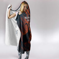 Jordan Nebo Mountain Hooded Blanket with Ibex and Desert Rock Landscape