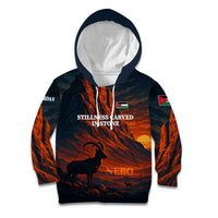 Jordan Nebo Mountain Kid Hoodie with Ibex and Desert Rock Landscape