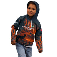 Jordan Nebo Mountain Kid Hoodie with Ibex and Desert Rock Landscape