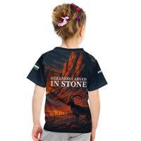 Jordan Nebo Mountain Kid T Shirt with Ibex and Desert Rock Landscape
