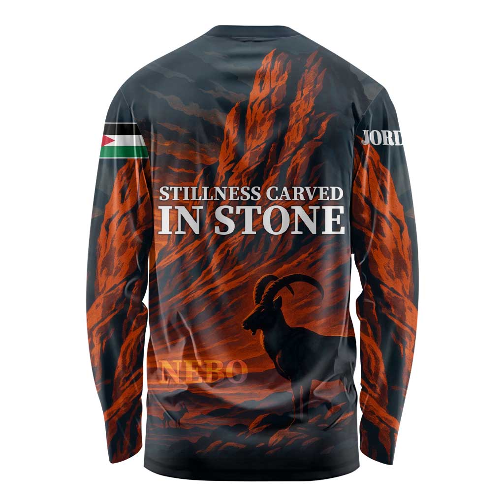 Jordan Nebo Mountain Long Sleeve Shirt with Ibex and Desert Rock Landscape