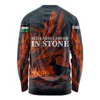 Jordan Nebo Mountain Long Sleeve Shirt with Ibex and Desert Rock Landscape