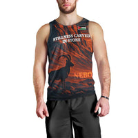 Jordan Nebo Mountain Men Tank Top with Ibex and Desert Rock Landscape