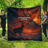 Jordan Nebo Mountain Quilt with Ibex and Desert Rock Landscape