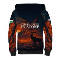 Jordan Nebo Mountain Sherpa Hoodie with Ibex and Desert Rock Landscape