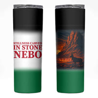 Jordan Nebo Mountain Skinny Tumbler with Ibex and Desert Rock Landscape