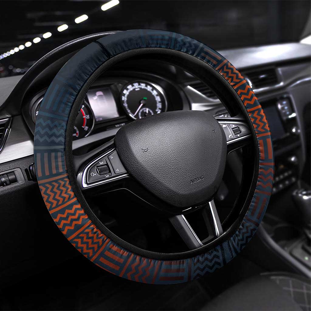Jordan Nebo Mountain Steering Wheel Cover with Ibex and Desert Rock Landscape