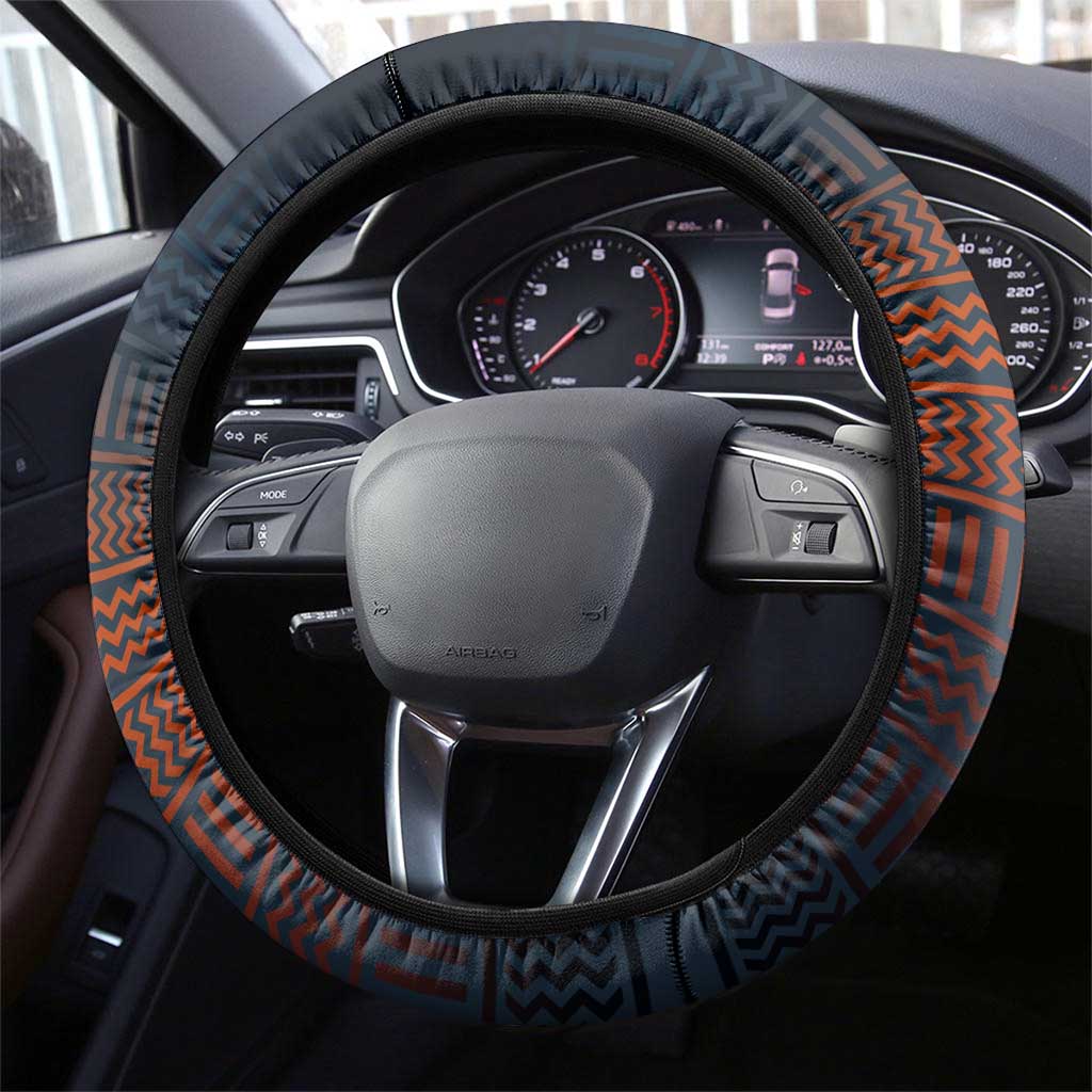 Jordan Nebo Mountain Steering Wheel Cover with Ibex and Desert Rock Landscape