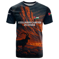 Jordan Nebo Mountain T Shirt with Ibex and Desert Rock Landscape
