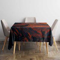 Jordan Nebo Mountain Tablecloth with Ibex and Desert Rock Landscape