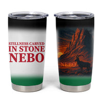 Jordan Nebo Mountain Tumbler Cup with Ibex and Desert Rock Landscape