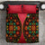Azerbaijan Folk Floral Bedding Set with Traditional Carpet-Inspired Pattern