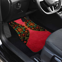 Azerbaijan Folk Floral Car Mats with Traditional Carpet-Inspired Pattern