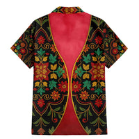 Azerbaijan Folk Floral Family Matching Mermaid Dress and Hawaiian Shirt with Traditional Carpet-Inspired Pattern