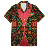 Azerbaijan Folk Floral Hawaiian Shirt with Traditional Carpet-Inspired Pattern