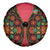 Azerbaijan Folk Floral Spare Tire Cover with Traditional Carpet-Inspired Pattern