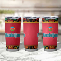 Azerbaijan Folk Floral Tumbler Cup with Traditional Carpet-Inspired Pattern