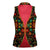 Azerbaijan Folk Floral Women Sleeveless Polo Shirt with Traditional Carpet-Inspired Pattern