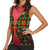 Azerbaijan Folk Floral Women Sleeveless Polo Shirt with Traditional Carpet-Inspired Pattern