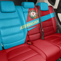 Azerbaijan National Emblem Back Car Seat Cover with Modern Flag Color Block Design - Wonder Print Shop