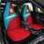 Azerbaijan National Emblem Car Seat Cover with Modern Flag Color Block Design - Wonder Print Shop