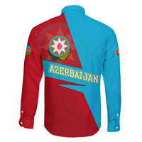 Azerbaijan National Emblem Family Matching Summer Maxi Dress and Hawaiian Shirt with Modern Flag Color Block Design - Wonder Print Shop