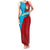 Azerbaijan National Emblem Family Matching Tank Maxi Dress and Hawaiian Shirt with Modern Flag Color Block Design - Wonder Print Shop
