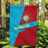 Azerbaijan National Emblem Garden Flag with Modern Flag Color Block Design - Wonder Print Shop