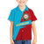 Azerbaijan National Emblem Hawaiian Shirt with Modern Flag Color Block Design - Wonder Print Shop