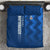 Azerbaijan Football Bedding Set with AFFA Emblem in Blue Geometric Design