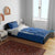 Azerbaijan Football Bedding Set with AFFA Emblem in Blue Geometric Design