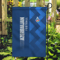 Azerbaijan Football Garden Flag with AFFA Emblem in Blue Geometric Design