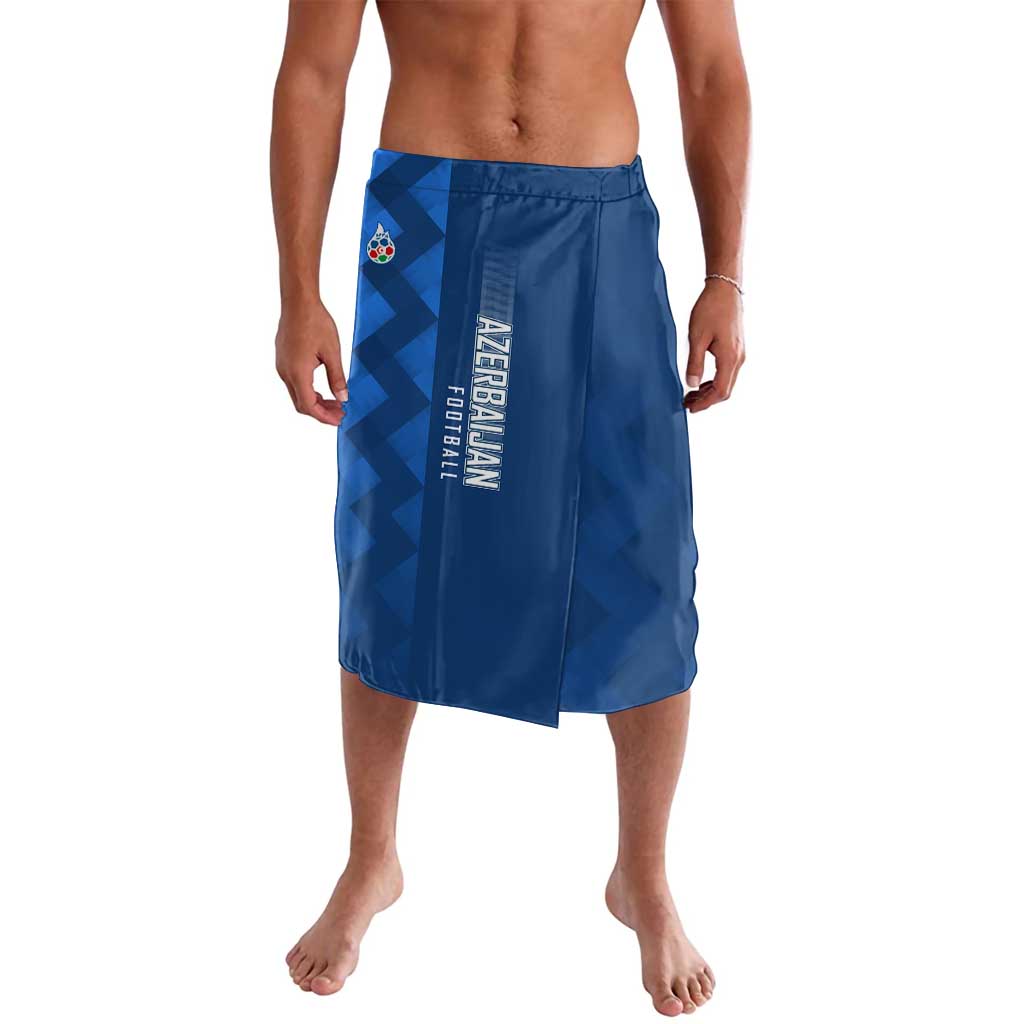 Azerbaijan Football Lavalava with AFFA Emblem in Blue Geometric Design