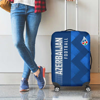 Azerbaijan Football Luggage Cover with AFFA Emblem in Blue Geometric Design