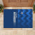 Azerbaijan Football Rubber Doormat with AFFA Emblem in Blue Geometric Design