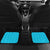 Azerbaijan National Emblem Car Mats with Star and Flame Design in Sky Blue